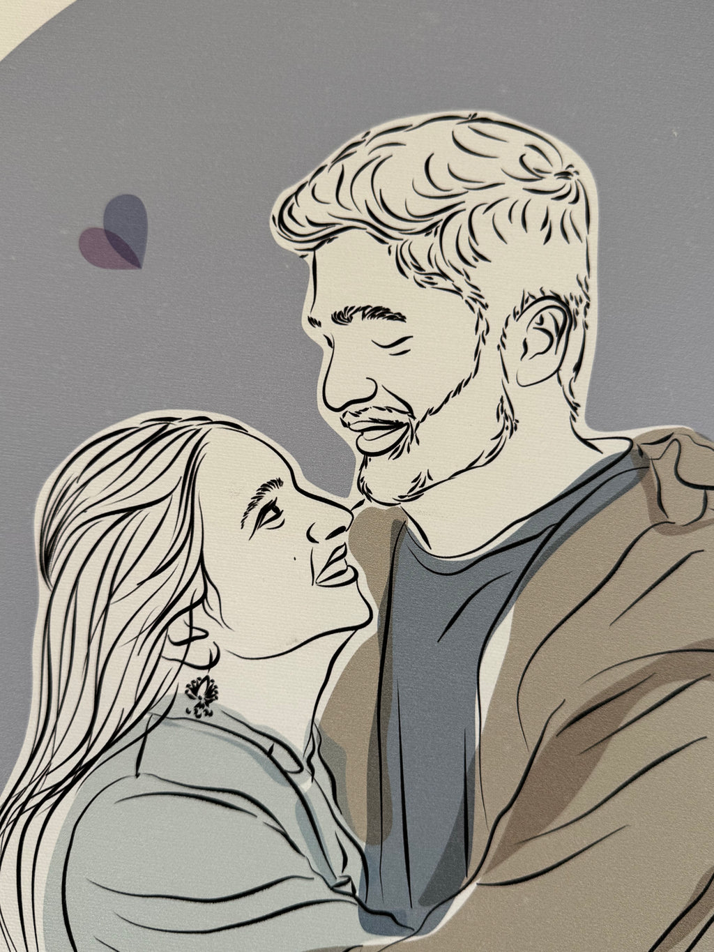 Custom Minimalist Line Art Portrait – Personalized Hand-Drawn Photo Illustration