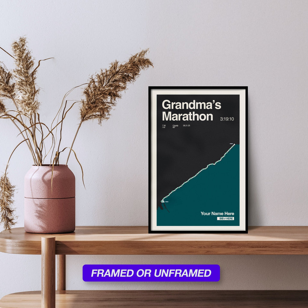 Grandma's Marathon Personalized Race Print